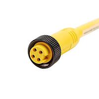 Amphenol SINE Systems MN44AC01M050 ເສັ້ນສາຍອາເຊນເຊີ / ເສັ້ນສາຍອັກຕູເວີ 4 PIN F-STR5M