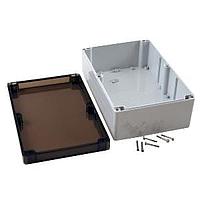 Hammond Manufacturing 1554VA2GYSL ກອງປົກຄຸມ ກອງປົກຄຸມທົ່ວໄປ - ຝາສີເທົາ/ຄົມຄຳ - 9.4 x 6.3 x 3.5 ນິ້ວ - ໂປລີຄາບໂອນເມີ - N4X
