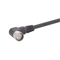 HARTING 21373600D75050 ເສັ້ນສາຍອ່ານສະເຫຼີມ / ເສັ້ນສາຍກະທົບ M23 19ຂາມຸ່ງມອງຜູ້ຍິງເປີດ 5m, PVC