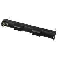 Eagle Plastic Devices 12BH425P-GR ຖານຖືຖີ່ມແບດເຕີຣີ 2XAAA PC PINS ສີດຳ