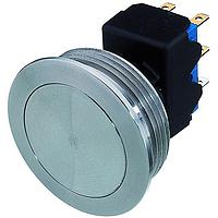 Schurter 1241.6964.1124000 ສະຫຼຸບສະຫຼຸບ POLE PUSHBUTTON RING ILLUMIN ສີຟ້າ