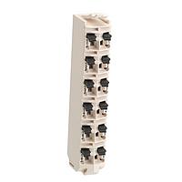 SCHNEIDER TM5ACTB06 ບລອກສ່ວນຕໍ່ສາຍ DIN Rail TERMINAL BLOCK 6 PIN-24VDC ສີຂາວ