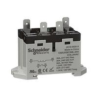 Schneider Electric Relays 725AXXBC3ML-24A ຣີເລຍພວດມາດຕະຖານ SPST-NO 30A DIN LED 24 VAC