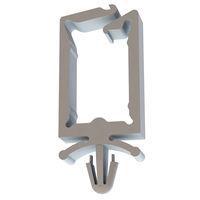 Essentra Components 22LGWH4500718 ລັອກສາເດີວສາເດີວ, .660x.438 ພາຍໃນ, ຮູ .187