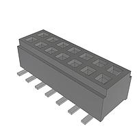 Samtec CLM-107-02-L-D ປຸ່ມຊ່ອງຕໍ່ຕ່າງ Low Profile Dual-Wipe Socket, 1.00mm Pitch