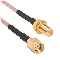 Amphenol RF 095-902-536-036 ການປະກອບສາຍສັນຍານ RF ການປະກອບສາຍສັນຍານ RF RP ຄວາມຍາວອິນຊ໌ 50 ໂອມ