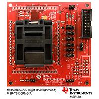 Texas Instruments MSP-TS430PM64A ແຜ່ນປ່ອງເປົ້າໝາຍ MSP430F41x2 64P Sock Target Board