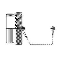 Glenair D38999/33K11N ຝາຄຸ້ມປະກັນ Receptacle Cover PROTECTIVE CVR RCEPT