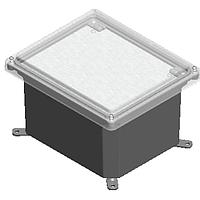 Serpac I352S,TCBC ຝາປຸກສະເຫຼີມ POLY N4 HNGD LID CLR 11.75"x9.88"x7.45"