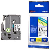 BROTHER TZE-241 ເທບສີດໍາໃສ່ສີຂາວ (18mm)