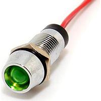 Mallory Sonalert FL1M-8CW-4-G110V ດອກໄຟ LED ເສັ້ນສີຂຽວ 8MM ແກ້ວ 110VDC