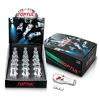 TOPTUL CAED1616 ອະແດັບເຕີໄຟ LED W/ກ່ອງສີຈໍສະແດງຜົນ