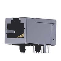 Abracon ARJM11D7-009-NN-EW2 ຈັກແມ່ໂຫລດ RJ45 10/100 Base-TX 1x1 ມຸມຂວາ N/A ຜ່ານຮູ