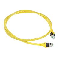 HARTING 9484747756010 ເຄື່ອງສາຍ Ethernet / ເຄື່ອງສາຍເຄືອກເຄືອງ RJ Industrial RJ45 Cat6a DualBoot Patch Cable, PUR ເຫຼືອງ (4x2xAWG 26/7), 1.0m