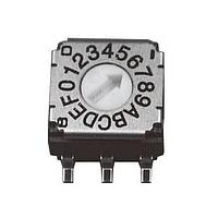 Nidec Components SH-7030MC Rotary Switches 7mm code decimal real, top adj., thru hole, minus slot