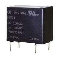 Same Sky (formerly CUI Devices) PRE29-12V-S-450-1A-E ພາວເລລີ 18.4 x 10.2 x 15.5 ມມ, 3 V, 5 A, SPST (1 Form A), Epoxy Sealed