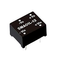 MEAN WELL SMA01N-05 ອິສເອລເທດ 1W 5V 0-200mA DIP 21.6-26.4Vin Unreg