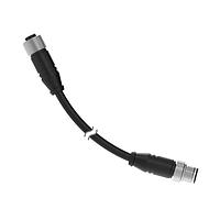Banner Engineering MQDEC3-506SS Sensor Cables / Actuator Cables Cordset: Double Ended M12; 5-pin Straight Male; 5-pin Straight Female; 1.83 m 5x22 Shielded Black PVC Jacket; Nickel-Plated Brass Coupling Nuts