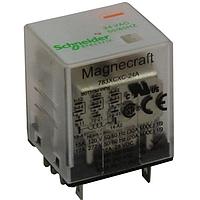 Schneider Electric Relays 783XCXC-12D ຕູມ 783 ຕູມນ້ຳແຂງ Relay 3PDT, 15A, ປິດປົວ Plain Cvr