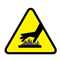 Panduit WL36Y ປ້າຍເຕືອນ ປ້າຍຫຼັກ Vinyl ສັນຍາລັກພື້ນຜິວຮ້ອນ