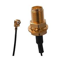 Johnson / Cinch Connectivity Solutions 415-0099-250 ການປະກອບສາຍ RF RA PLUG/BLKHD RP JK ຂະໜາດກາງ 250MM