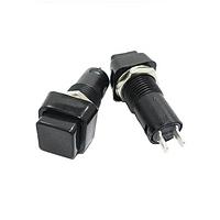 Shin Chin R13-23A-05-BB ປຸ່ມກົດສະຫນອງ SPST OFF-(ON) ສີດຳ