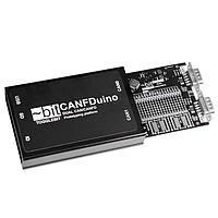 Togglebit CANFDUINO-006 CAN, CAN FD ແພດຟອມພັດທະນາ CAN/CANFD ທີ່ສອດຄ່ອງກັບ Arduino IDE ແລະເຄື່ອງມືມີການປົກປ້ອງດ້ວຍອະລູມິນຽມ.