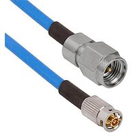 Amphenol SV Microwave FQSMPM-085-MS292-180 ການປະກອບສາຍ RF SMPM F QB ເຖິງ 2.92mm STR M 18" ສາຍ