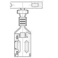 Yazaki 7116295102 ຂໍ້ຕໍ່ TERM 250 FEM 6.3MM UNSLD