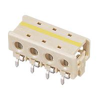 AMP Connectors - TE Connectivity 2106751-4 ຕົວເຊື່ອມໄຟສະແດງ 4 ຕຳແໜ່ງ 18 AWG ຜ່ານຮູ