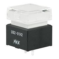 NKK Switches UB201KW036F-3JB ອິນດິເຄເຕີ PC TERM ເກຣນ LED ແບບແກ້ວລົງ/ຝາຂາວ