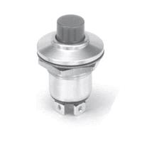 OTTO P3-61512W ປຸ່ມກະທົບຊົ່ວຄາວ 5A 28VDC 5 ເທີມິນານ ປຸ່ມສີດຳ, ຕິດບົດ, IP68S