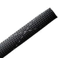 HellermannTyton 170-03018 ຜ້າຖົງຖືກຖົງປົກປ້ອງສາຍສະເພາະ, ຂະຫນາດຂະຫນາດໄດ້, ຕ້ານການລົດລະດັບ, ຕ້ານໄຟ, 0.75" ພື້ນທີ່, PET, ສີດຳ, 75 ແຟັດ/ລົດ