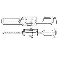 AMP Connectors - TE Connectivity 185028-1 ການເຊື່ອມຕໍ່ດ່ວນ JPT TAB 2.8X0.8 DEAL/WIRE