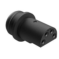 Amphenol SINE Systems 044 103 10004 ປລັກສິ່ງ 4 ຕຳແໜ່ງ ປລັກຜູ້ຍິງ, ປະເພດມາດຕະຖານ