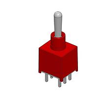 Mountain Switch 108-2AD3T3238-EVX ສະຫນັບສະຫນູນ Toggle Switches DPDT ON-OFF-ON PC