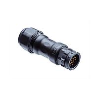 Amphenol LTW ACD-14BMMC-LL7AP0 Circular Metric Connectors Ceres, Middle Size, Plastic, 5A, 14 pins, Male Connector, Male Contact, Straight, 2 Points Lock, Crimp, Field Installable, F6.0 - F12.0mm, IP67