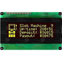 Matrix Orbital LCD2041-IY LCD Character Display Modules ພື້ນຫຼັງສີດຳ ຕົວອັກສອນສີເຫຼືອງ