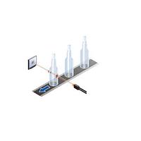 Panasonic Industrial Automation FR-KZ50E Fiber Optic Sensors Retro-Reflective fiber, Side sensing narrow beam, R2, 2M Cable,  Recommended Replacement for FR-KZ21