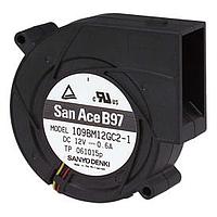Sanyo Denki 109BM24HD2-1 ພັກລະບົບ DC Blower, 97x33mm, 24VDC, Locked Rotor Sensor