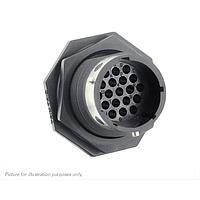 Eaton Souriau-Sunbank UTGX71419PW ຮອບຮອງ Jam nut receptacle, ບໍ່ມີ backshell, ສໍາລັບ 19 ຕິດຕໍ່ຊາຍ, IP68/69K, keying W