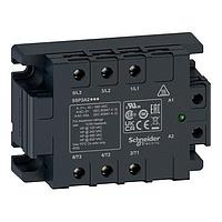 SCHNEIDER SSP3A250P7RT SSR ຣີເລຍສາມໄຟຟ້າ, Harmony Solid State Relays, 50A, ຕິດຕູ້, ສະເລີຍສຸ່ມ, ແຜ່ນລະບົບຄວາມຮ້ອນ, ອິນພຸດ 90280V AC, ອອກ 42660V AC