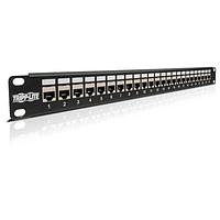 Tripp Lite N254-024-SH ແຜ່ນຕໍ່ສາຍ Patch Panels 24Port Shielded Cat6 Feed-thru PatchPanel