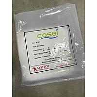 COSEI MW9165H-100 ເຊັດຫ້ອງສະອາດ (microfiber, 9*9", white, 100 sheets/bag, Class: 100)