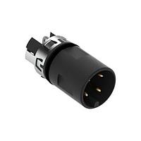 ERNI - TE Connectivity 235171-E ອິນເຊີດ M12 ຜູ້ຊາຍ, A CODE, RA, 4P THR ຕິດຕັ້ງຫຼັງ