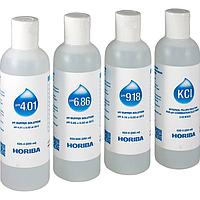 HORIBA 501-S ຊຸດການແກ້ໄຂ pH Buffer NIST (250 mL; 4.01/6.86/9.18/KCl 3.33M)