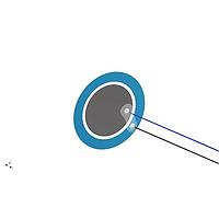 PUI Audio AB2720B-LW100-R ຕົວດັດຜົນພິເຊີໂອໄລດິກ PIEZO CERAMIC BENDER 27MM DIA. 2.0KHZ