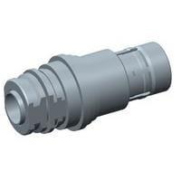 AMP Connectors - TE Connectivity 2221612-1 ຕົວເຊື່ອມມົວມົນມາດຕະຖານ Circular Connector Circ. HD Plug ມີຂາຍັງກັບຕິດຕໍ່ພິນ, 10 pos.