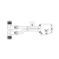 Molex 1200980194 ເສັ້ນສາຍອ່ານສະເຫຼີມ / ເສັ້ນສາຍກະທົບ MIC 5P FP 90D TO HORIZ DSUB 1M