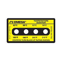 OMEGA 4A-A-180 Non-Reversible, Four point Horizontal Temperature Label (210 °F)